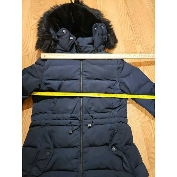ZARA Black Wind Protection Down Puffer Jacket Winter Coat Size XS EUC - Picture 7 of 13